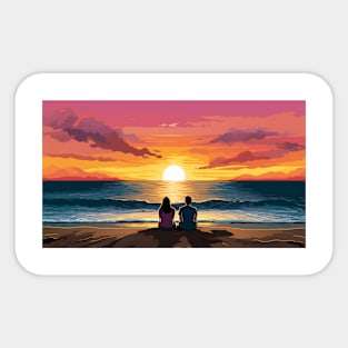 Beach Sunset Magic Sticker